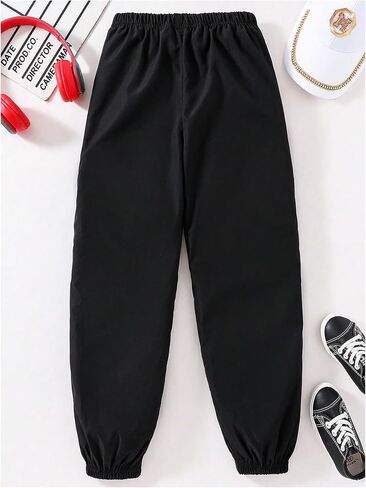 GORGLITTER Boy's Striped Color Block Long Track Pants Elastic Waist Jogger Trousers in Saudi Arabia