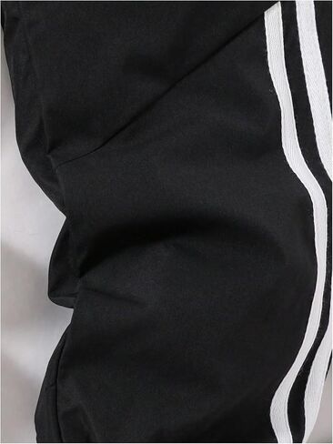GORGLITTER Boy's Striped Color Block Long Track Pants Elastic Waist Jogger Trousers in Saudi Arabia