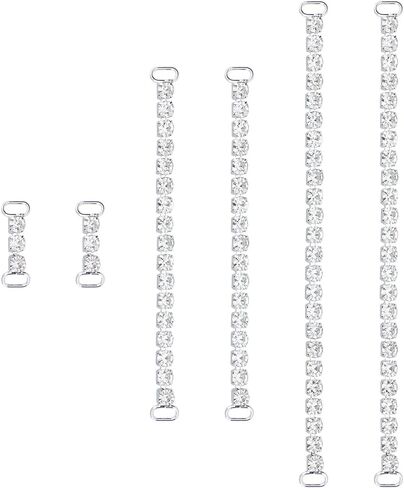 SUPERFINDINGS 6 قطعة 3 أنماط كريستال حجر الراين بيكيني موصل البرازيلي رابط المنافسة بيكيني موصلات سلسلة حجر الراين لتزيين ملابس السباحة in Saudi Arabia