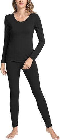 GYS Bamboo Viscose Long Johns Sets Thermal Underwear for Women Long Sleeve Base Layer in Saudi Arabia
