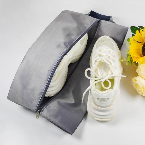 5 Pack Portable Shoe Storage Organizer, Large Capacity Oxford Fabric Shoe Bags, Multi-Functional Dust-Proof and Waterproof Travel Shoe Bag (Gray, Medium) in Saudi Arabia