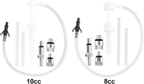 Fluid Pump for Standard Quart Bottles, 8cc or 10cc Per Pump Stroke Transmission Fluid Pump with 3/8 Adapter/ 8mm and 10mm Grease Spout fits Lower Gear Oil Transfers on Outboards (SIZE:10cc/19 cm) in Saudi Arabia