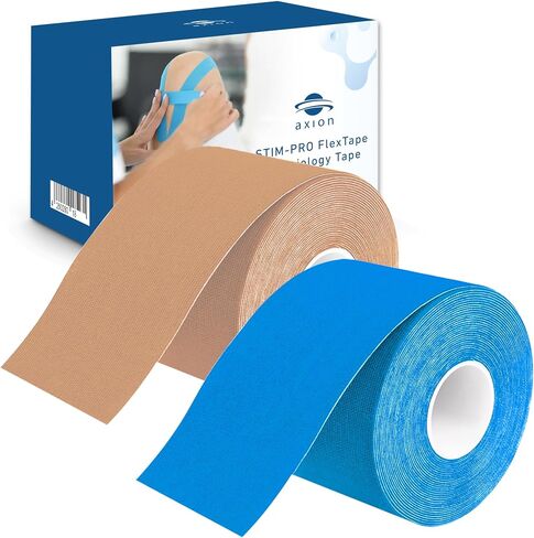 Kinesiology Tape Uncut Mix Set | 6 Multicolored Rolls of Athletic Sports Tape | 16ft Length and 2'' Width | Waterproof • Skin-Friendly • Elastic | Ideal for Sports | axion in Kuwait