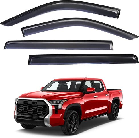 AUXMART 4PCS Side Window Deflector Window Rain Guards Wind Rain Shade Visor Guard for Jeep Compass 2017 2018 2019 2020 2021 2022 in Saudi Arabia