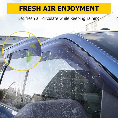 AUXMART 4 ​​قطعة نافذة جانبية منحرف نافذة المطر الحرس الرياح المطر الظل قناع الحرس ل جيب البوصلة 2017 2018 2019 2020 2021 2022 in Kuwait