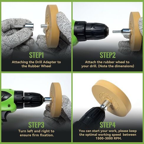 Decal Remover Wheel Eraser Wheel 1 Pack Vinyl Decal Remover with Adapter Eraser Wheel for Drill Removes Car Decal Sticker Remover Tool in Saudi Arabia