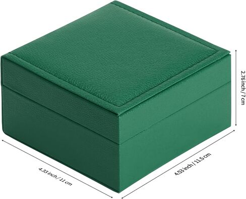 Luxury Single Watch Gift Box for Men Women, Single Watch Bracelet Bangle Jewelry Holder Storage Box Display Case Organizer (Green Style 2) in Saudi Arabia