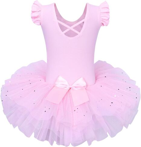 BAOHULU Ballet Leotards for Girls Full Skirted Dance Tutu Dress Party Costumes in Kuwait