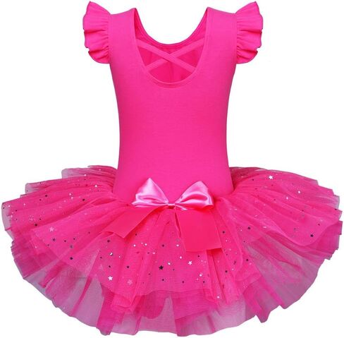 BAOHULU Ballet Leotards for Girls Full Skirted Dance Tutu Dress Party Costumes in Kuwait