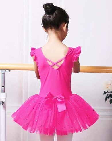 BAOHULU Ballet Leotards for Girls Full Skirted Dance Tutu Dress Party Costumes in Kuwait