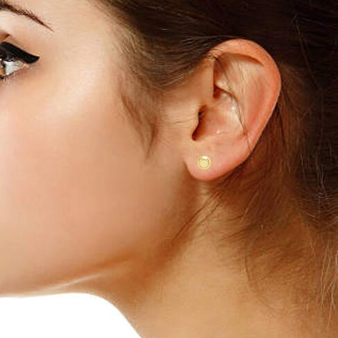 10k Yellow Gold Ball Stud Post Earrings (3mm, 5mm, 8mm) in Kuwait