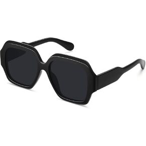 Oversized Square Classic Polarized Sunglasses for Women Men Trendy Shades UV400 Lens FZN814