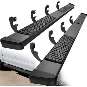 YITAMOTOR 6 Inches Running Boards Compatible with 2019-2025 Chevy Silverado/GMC Sierra 1500 Crew Cab, 2020-2025 2500HD 3500HD Crew Cab Side Steps Black Nerf Bars Rails