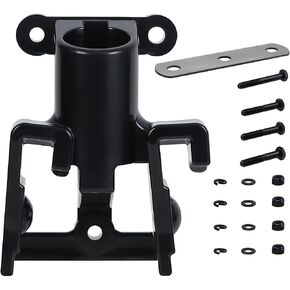 Gladhand & Plug Holder w/ Hardware,Gladhand Bracket with Single Plugs and 2 Gladhand Holder for Semi Truck,Air Brake Coiled and Electric Power Cable Organizer Bracket w/Mounting Kit