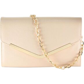 Clutch Purse Evening Bag for Women, Envelope Handbag With Detachable Chain for Wedding and Party