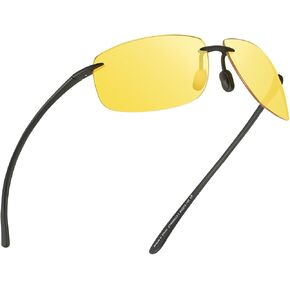 JIM HALO Sport Sunglasses for Men Women TR90 Rimless Frame for Running Fishing Cycling Driving