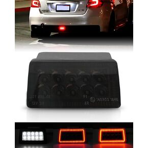 Bestview 5-In-1 LED Rear Fog Light Assembly Kits Compatible for 2011-2021 Subaru WRX STI Impreza XV Crosstrek, Function as Tail Brake Backup Reverse Turn Signal Lights (Smoke Len)