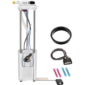 Fuel Pump Assembly Compatible with Chevy Pickup Silverado GMC Sierra 1999-2004 4.3L 4.8L 5.3L 6.0L 8.1L, with Sending Unit Fuel Pressure, Replaces E3500M