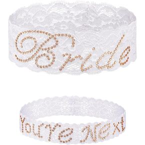 2 pcs garter for bride lace garter wedding garter sets for bride Rhinestone Garter Bridal Garter Belt for Leg Dress Robe