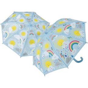 Floss & Rock 43P6403 Sun and Clouds Color Changing Kids Umbrella, 25.98-inch Diameter