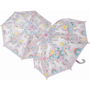 Floss & Rock 43P6402 Rainbow Unicorn Color Changing Kids Umbrella, 25.98-inch Diameter, Multicolor, 66 x 60cm