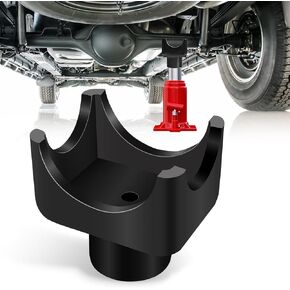 Bottle Jack Adapter, Bottle Jack Axle Adapter | Jack Axle Adapter Lifting Saddle for 2Inch and 3Inch Axle Tub for Bottle Jack Accessories (Black)