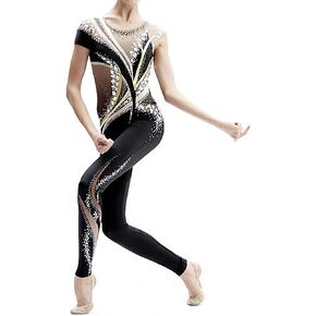 LIUHUO Women's Adult Competition Ice Skating Jumpsuit Girls Figure Skating Dress Ice Skating Dresses Bodysuit