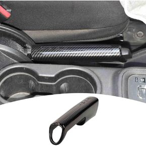 for Jeep JK Hand Brake Cover Trim Compatible with 2011-2017 Jeep Wrangler JK JKU Carbon Fiber Interior Accessories