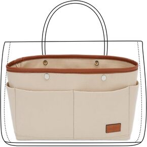 Tote bag Organizer handbag Organizer Storage bag Felt material 16Pockets(medium)