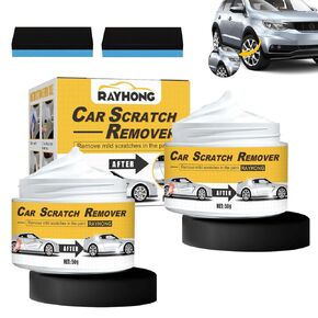 2PCS T-221a Scratch Remover for Vehicles,T-221a Polish and Scratch Remover for Vehicles,Polishing Compound Scratch Remover with Sponge,Rubbing Compound for Car Scratches