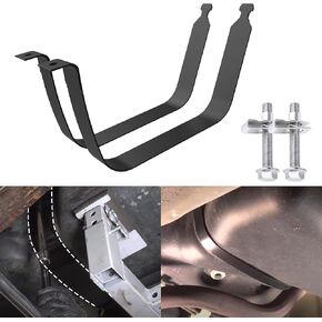 Bolaxin 2PCS Fuel Tank Strap with 2PCS Fuel Tank Strap Bolts Compatible with Chevrolet GMC Models