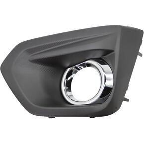 Driver Side Front Bumper Fog Light Cover Bezel Chrome Trim Compatible with Impreza 2012-2014 57731FJ030 57731FJ020