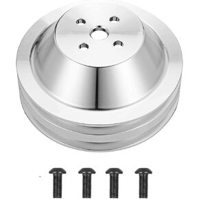 WeiSen 2 Groove 2V Water Pump Pulley V-Belt Compatible with Ford 1969-UP Small Block 302 351w 351C 351W 351M 400 V8 5.0L