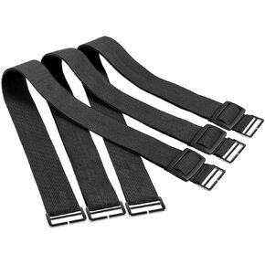 Ruaozz 3 pcs Black Adjustable Elastic Straps for Recliner Chair Covers Loveseat Recliner Covers Recliner 3 Seater Couch Covers