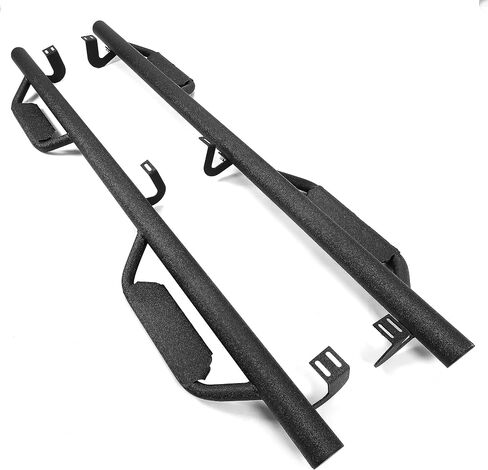 KUAFU Running Boards Compatible with 2005-2023 Toyota Tacoma Double Cab Dropped Steps Side Steps Hoop Bar Nerf Bars Door (Matte Black) in Saudi Arabia