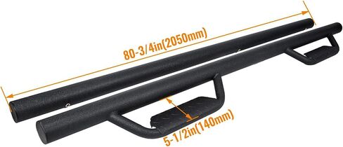 KUAFU Running Boards Compatible with 2005-2023 Toyota Tacoma Double Cab Dropped Steps Side Steps Hoop Bar Nerf Bars Door (Matte Black) in Saudi Arabia