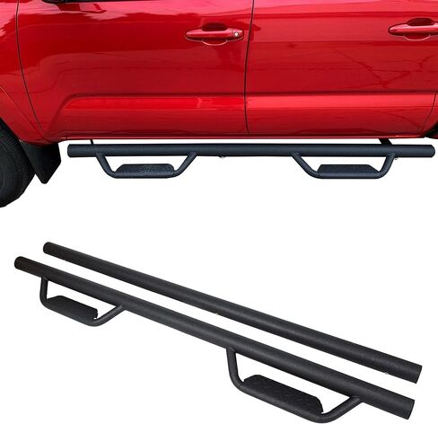 KUAFU Running Boards Compatible with 2005-2023 Toyota Tacoma Double Cab Dropped Steps Side Steps Hoop Bar Nerf Bars Door (Matte Black) in Saudi Arabia