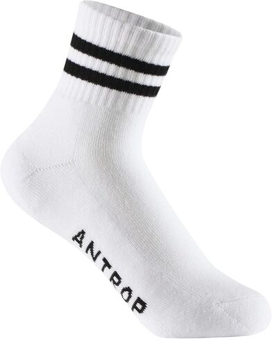 Antrop Women Men Quarter Crew قطن كعب جوارب رياضية للجري (3 أزواج) in Kuwait