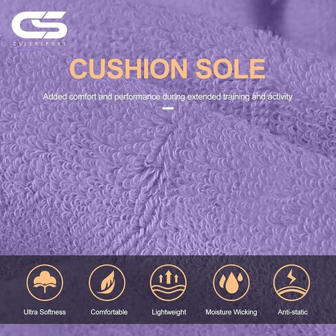 CS CELERSPORT 6 Pairs Ankle Athletic Running Socks Low Cut Sports Tab Socks for Men and Women in Kuwait