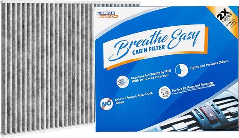 Spearhead Odor Defense Breathe Easy AC & Heater Cabin Filter, Fits 2 Series, i3, i3S, X1, X2, 16-24 Mini Cooper/Clubman, 17-24 Countryman Like OEM, Up to 25% Longer Lasting w/Activated Carbon (BE-554) in Saudi Arabia