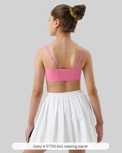 Girls Training Bras Seamless Teen Girls Sports Bras Adjustable Straps Tween Bras for Girls 10-16 Removeable Padding in Saudi Arabia