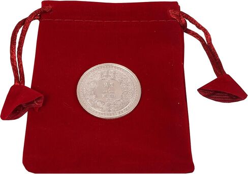 Touchstone Hindu God Lakshmi Ganesha 5 GMS 10 GMS 20 GMS Round Shape 999 Purity Silver Coin. in Saudi Arabia