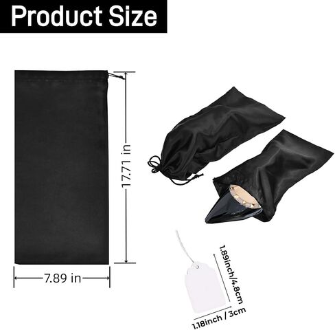 Shoe Dust Bags - 6 Pack Shoe Bags for Travel Satin Fabric Shoe Bag with Drawstring for Men Women Travel Protecting Storing Shoes in Saudi Arabia