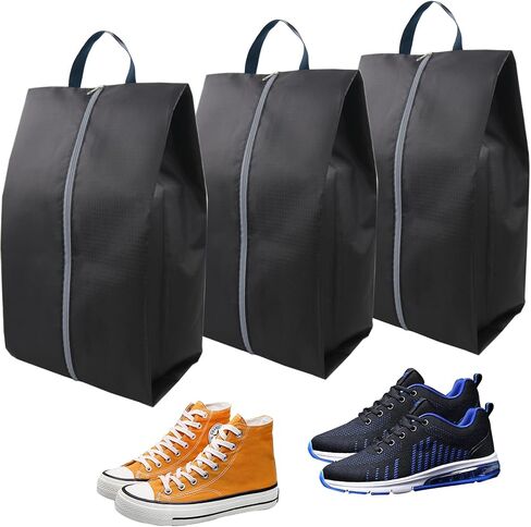 6 Pack Luggage Black Shoe Bags for Travel, Shoe Organizer Men & Women Travel Shoe Bag Waterproof in Saudi Arabia