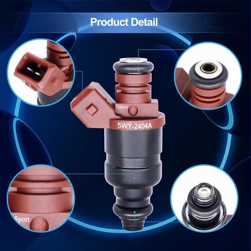 HiSport Fuel Injector 0280158005-6 PCS Compatible with Nissan 3.5L V6,Altima 2004-2006,Maxima 2004-2008,Murano 2003-2004,Quest 2004-2009 in Saudi Arabia