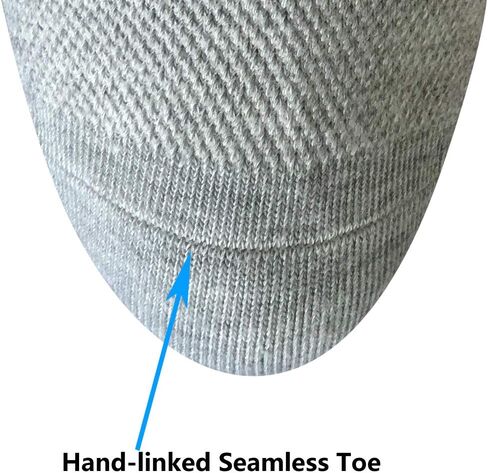 Well Knitting Loose Men's Diabetic Crew Socks,Non-Binding Top,Seamless Toe,Semi Cushion,Breathable Soft Coolmax Socks 4 Pairs in Saudi Arabia