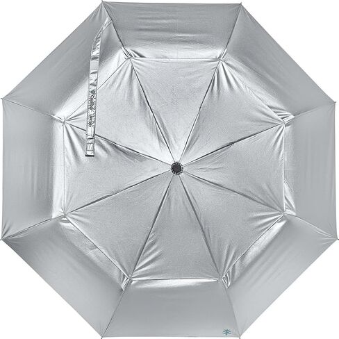 Coolibar UPF 50+ 42 Inch Sodalis Travel Umbrella - Sun Protective (One Size- Silver) in Saudi Arabia