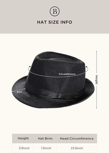 BABEYOND 1920s Mens Gatsby Gangster Vest Costume Accessories Set Fedora Hat in Saudi Arabia