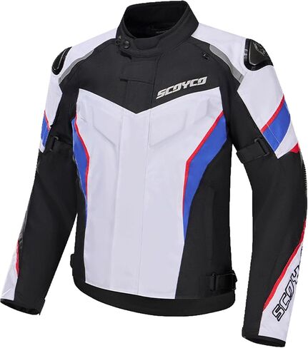 Scoyco Men's Street Motorcycle Jacket Waterproof Motorbike Jacket with CE Armor Removable Thermal Liner Cordura Moto Jacket in Saudi Arabia
