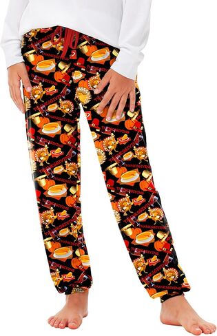 Deerose Christmas Pants Xmas Drawstring Sweatpants with Pockets 5-14 Years in Kuwait